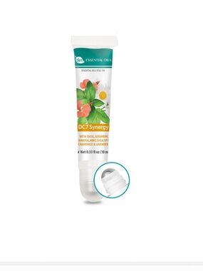 dōTERRA DC7 Synergy Essential Oils Roll-On - White/Green/Orange